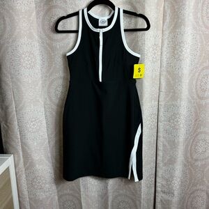 Sage Collective Black White Sleeveless Mini Athletic Dress Athleisure Tennis